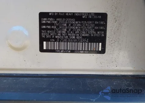 2009 Subaru Forester 2.5X z USA, uszkodzony, nr VIN JF2SH63669H704854